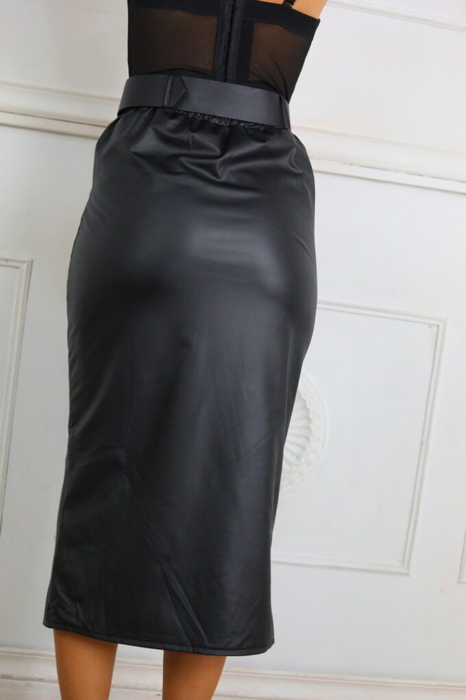 Falda Polipiel Cinturón