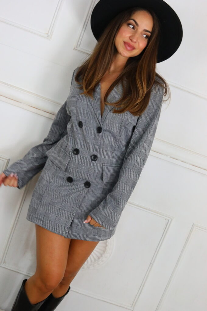 Vestido-Chaqueta Cuadros