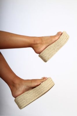 Sandalias Esparto Plataforma