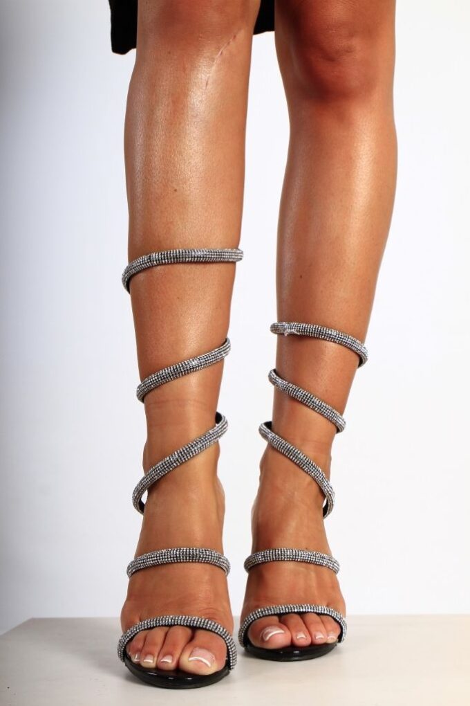 Tacón Tobillo Brillo