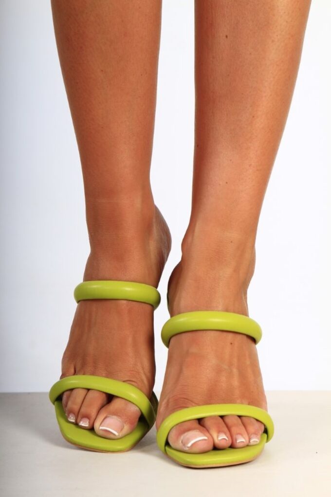 Tacón Transparente Tiras