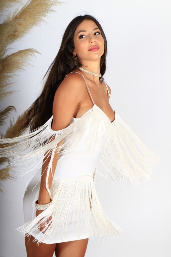 Vestido Cascos Volantes