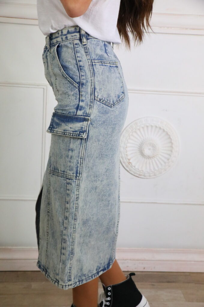 Falda Vaquera Bolsillos