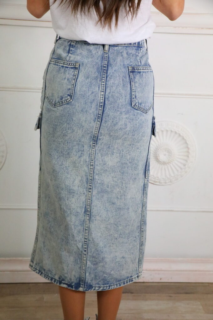 Falda Vaquera Bolsillos