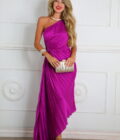 Vestido Plisado Asimétrico - Imagen 19