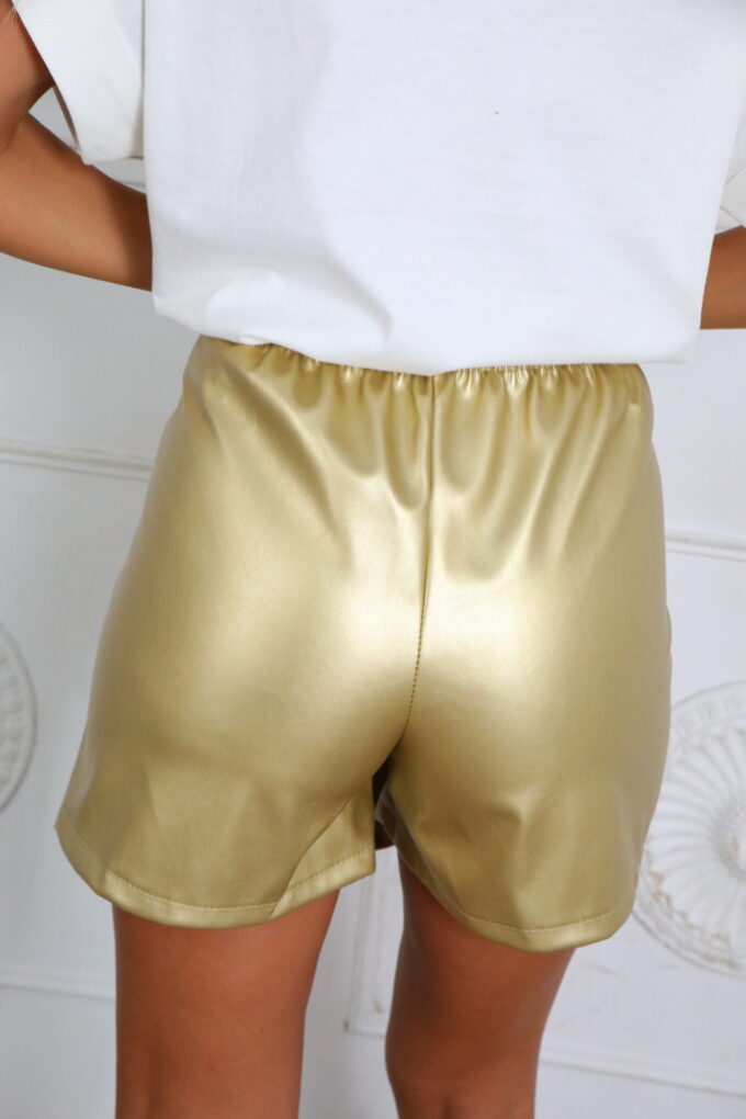 Falda-Pantalón Polipiel Lazo