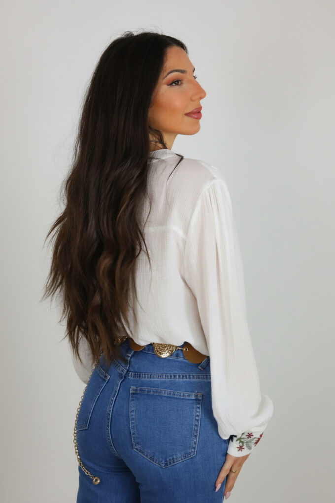 Camisa Bambula Bordada