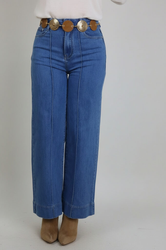 Vaquero Wide Leg Costura