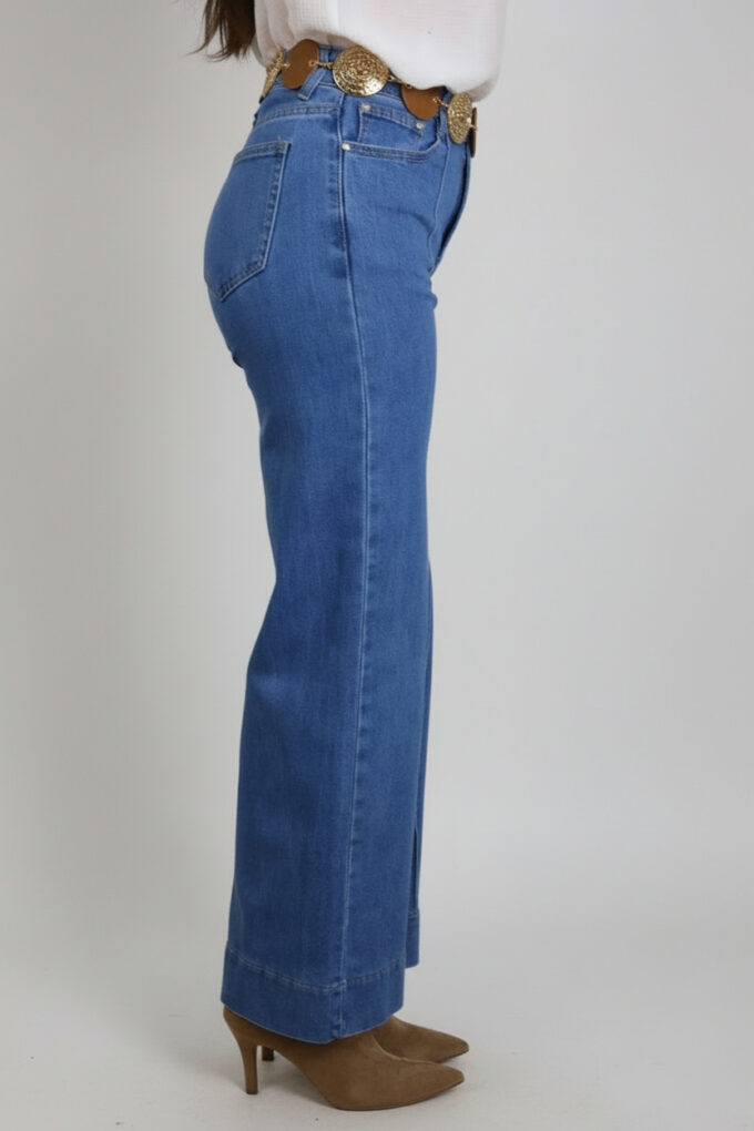 Vaquero Wide Leg Costura