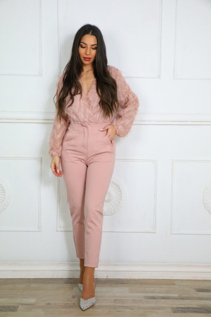 Pantalón Pinzas Tiro Alto