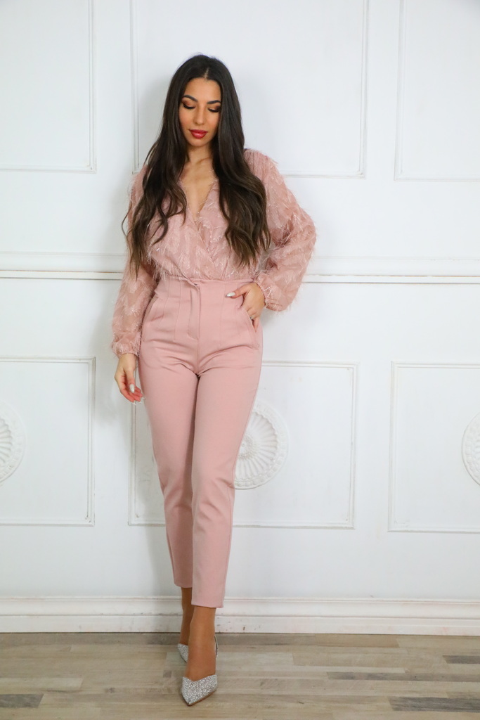 Pantalón Pinzas Tiro Alto