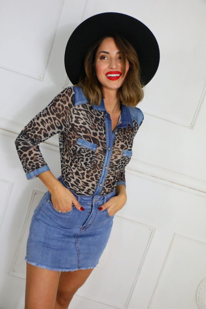 Falda-Pantalón Vaquera Reductora