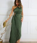Vestido Plisado Asimétrico - Imagen 8