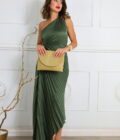Vestido Plisado Asimétrico - Imagen 9