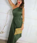 Vestido Plisado Asimétrico - Imagen 12