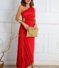 Vestido Plisado Asimétrico - Imagen 14