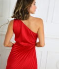 Vestido Plisado Asimétrico - Imagen 18