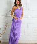 Vestido Plisado Asimétrico - Imagen 25