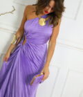 Vestido Plisado Asimétrico - Imagen 27