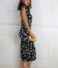 Vestido Hombreras Estampado - Imagen 4