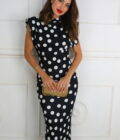 Vestido Hombreras Estampado - Imagen 6
