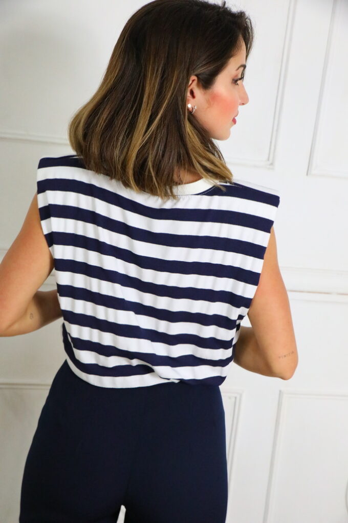 Camiseta Hombreras Rayas