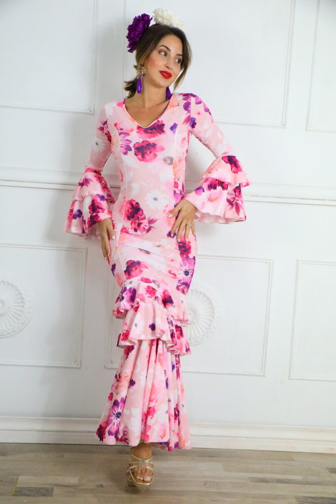 Vestido Flamenco Flores