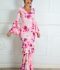 Vestido Flamenco Flores - Imagen 2