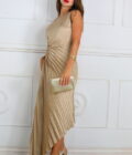 Vestido Plisado Asimétrico - Imagen 4