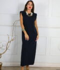 Vestido Hombreras Algodón - Imagen 16