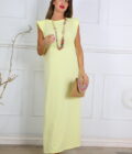 Vestido Hombreras Algodón - Imagen 7