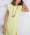 Vestido Hombreras Algodón - Imagen 11