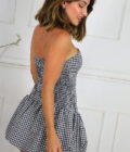 Vestido Globo Cuadros - Imagen 5
