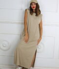Vestido Hombreras Algodón - Imagen 2