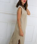 Vestido Hombreras Algodón