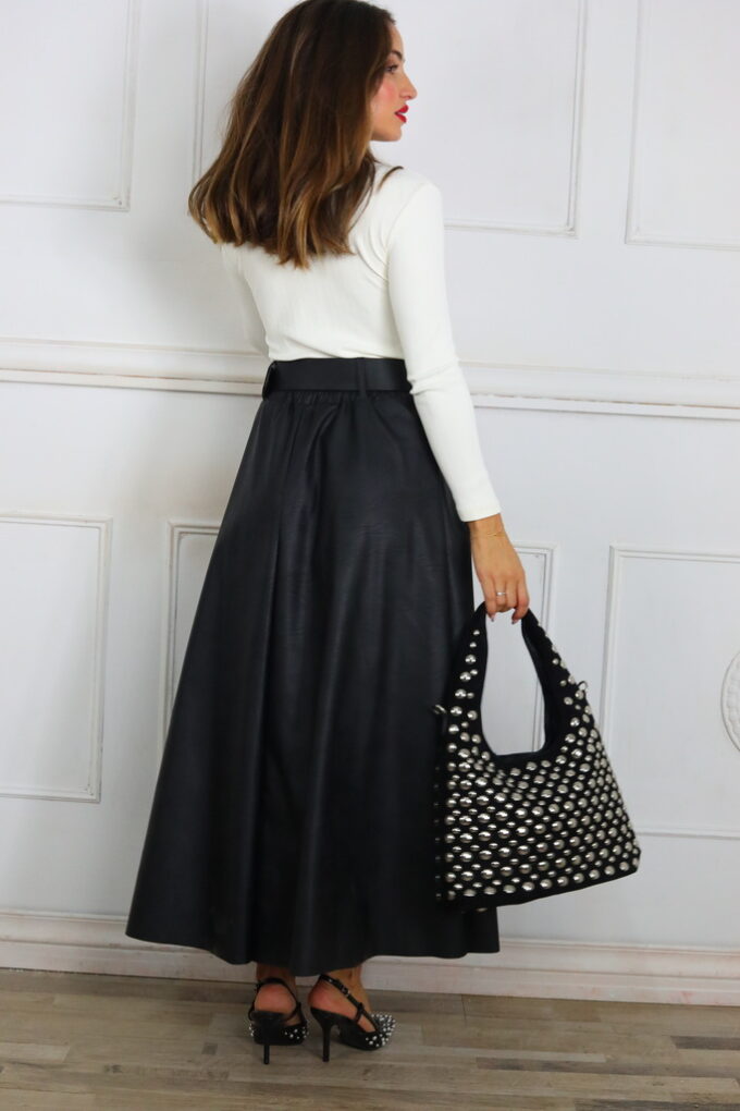 Falda Polipiel Cinturón