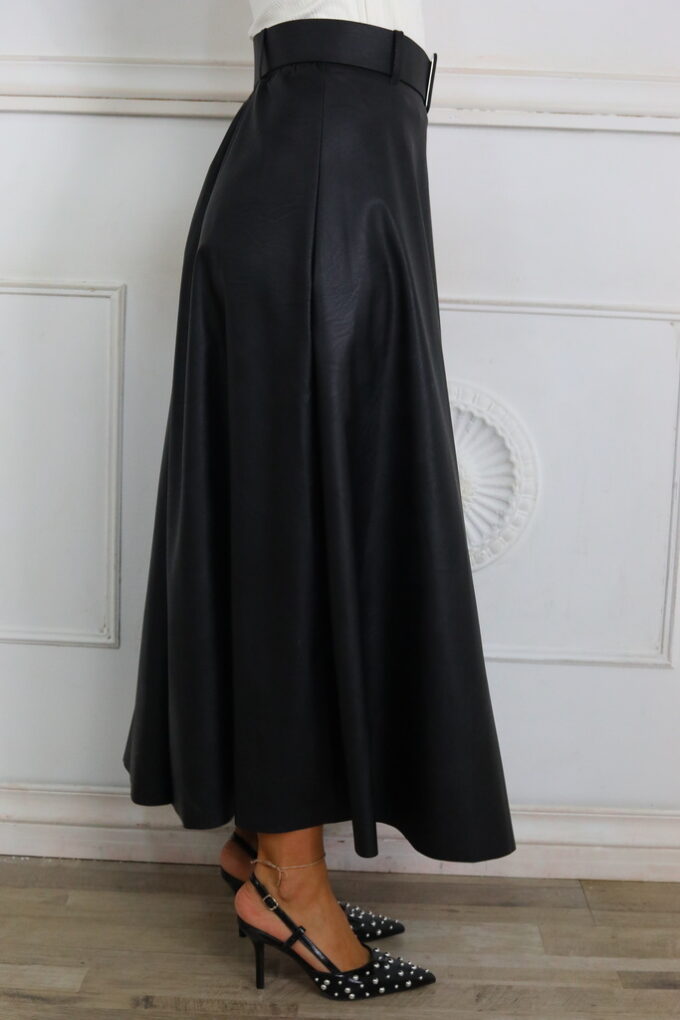 Falda Polipiel Cinturón