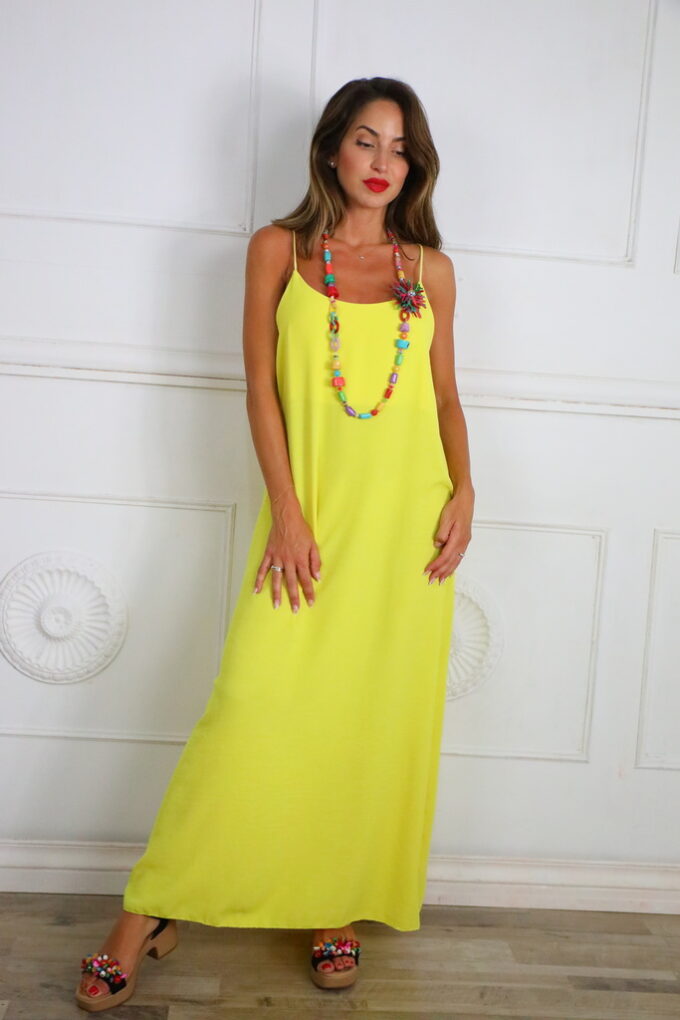 Vestido Tirantas Largo