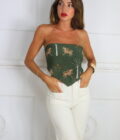 Top Efecto Lino Sabannah