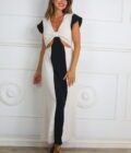 Vestido Bicolor Descubierto