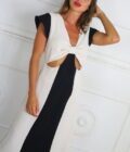 Vestido Bicolor Descubierto - Imagen 2