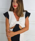 Vestido Bicolor Descubierto - Imagen 6