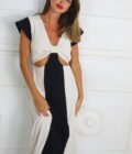 Vestido Bicolor Descubierto - Imagen 4