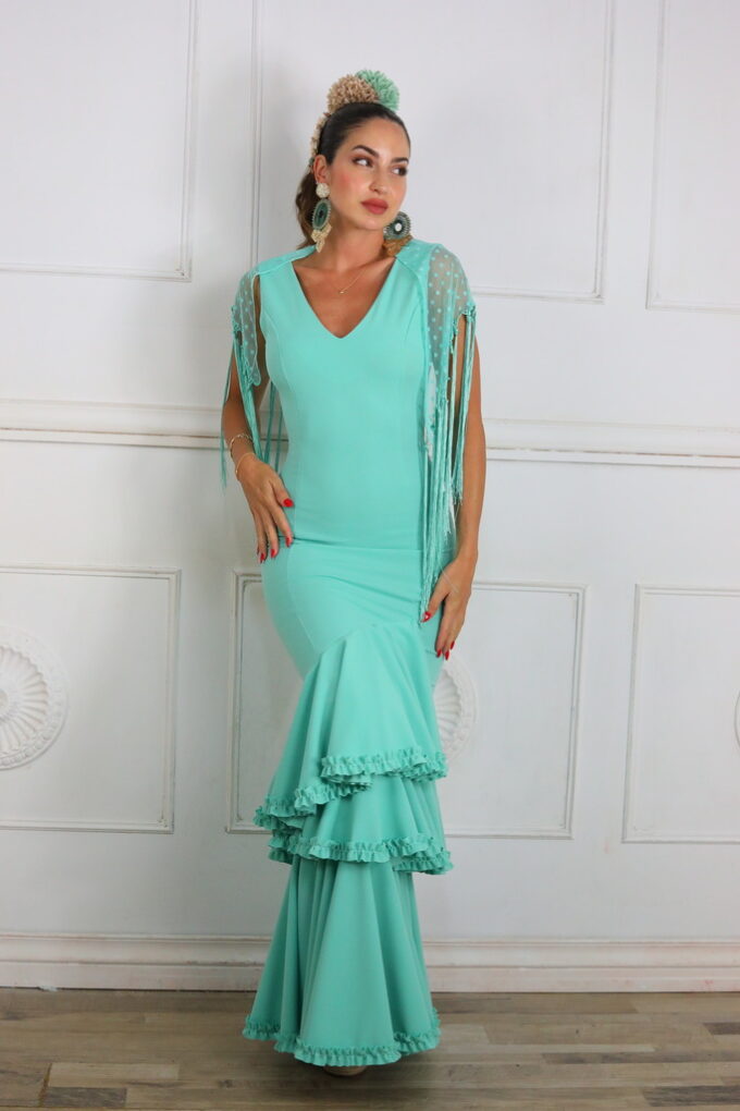 Vestido Lasisa Triple Volante