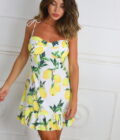 Vestido Cascos Estampado - Imagen 8