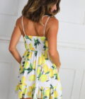 Vestido Cascos Estampado - Imagen 6
