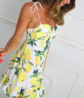 Vestido Cascos Estampado - Imagen 7