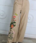 Pantalon Bordado Flores - Imagen 5