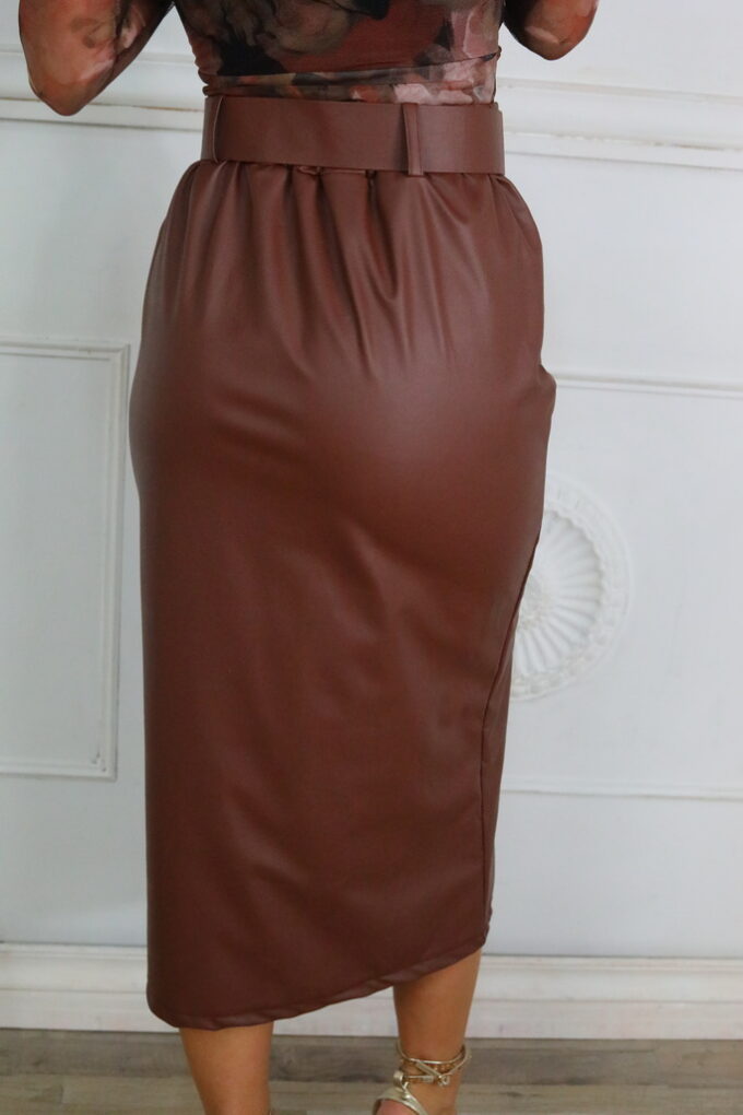 Falda Polipiel Cinturón