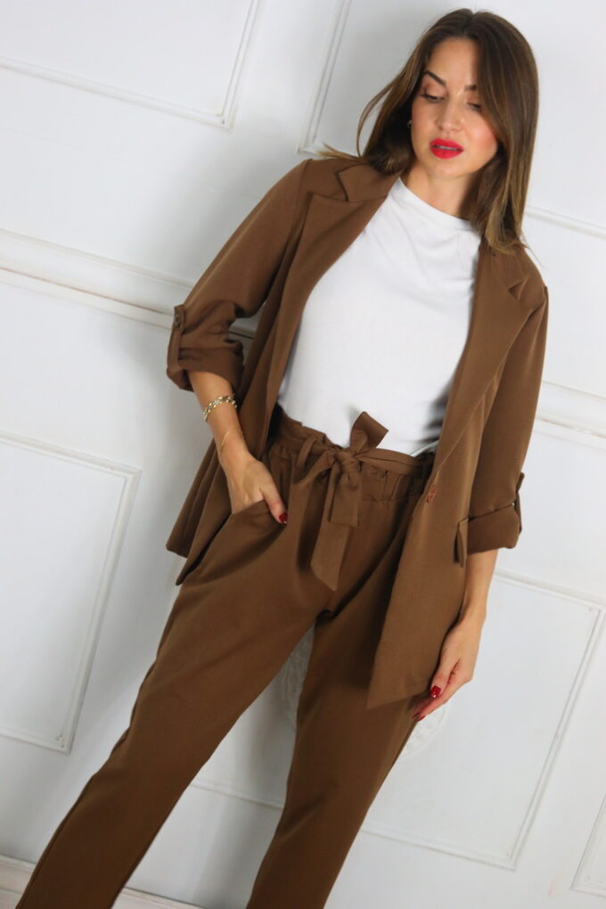Blazer Botón Manga